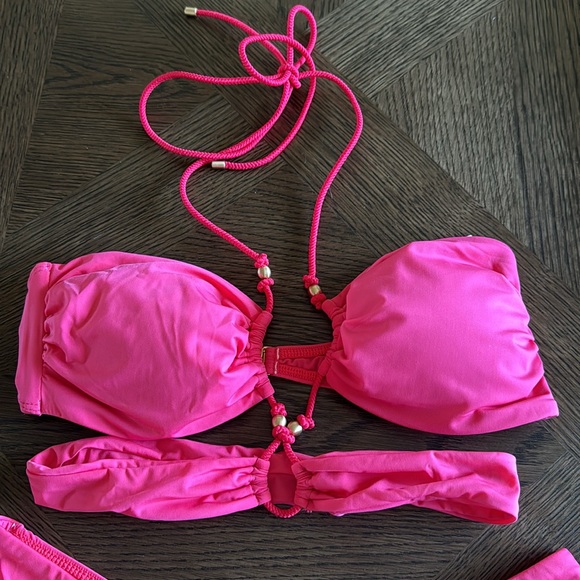 VIX PAULA HERMANNY Gi Bikini SET In Pink - Bubblegum, Large, $236 - Picture 10 of 14